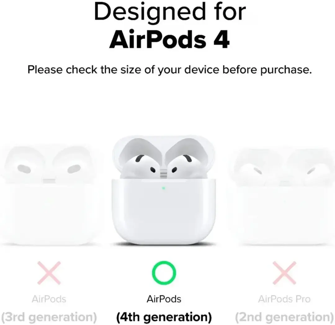 Ringke Onyx Magnetic Hoesje Apple AirPods 4 - Grijs