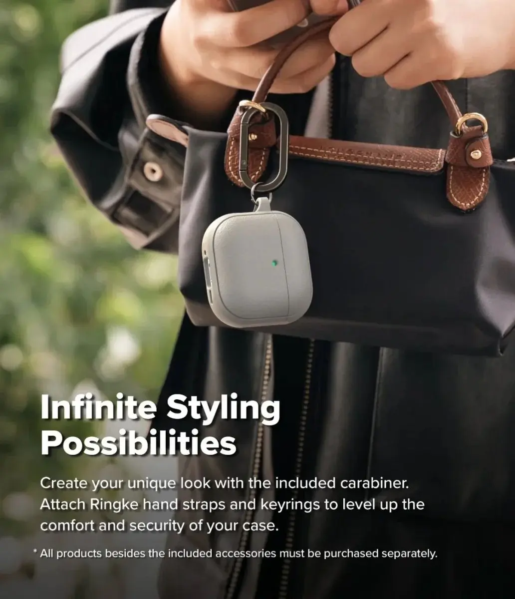 Ringke Onyx Magnetic Hoesje Apple AirPods 4 - Grijs