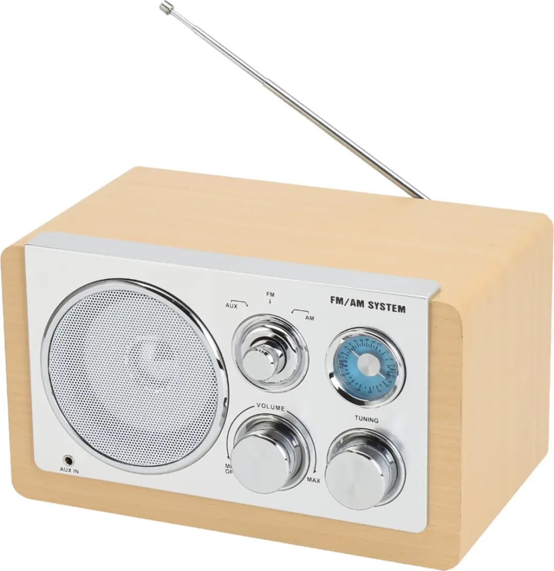 Denver TR63 Draagbare Radio - Hout - 15W - AM/FM