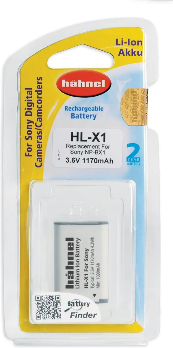Hähnel HL-X1 Li-Ion Accu 1170mAh