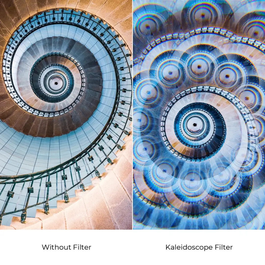 K&F Concept 58mm Kaleidoscope Nano-B Filter - Zwart