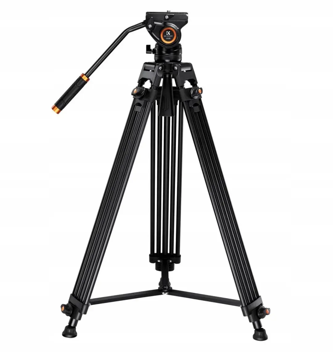 K&F Concept KF09.121 Videostatief 184cm - 8kg - Zwart