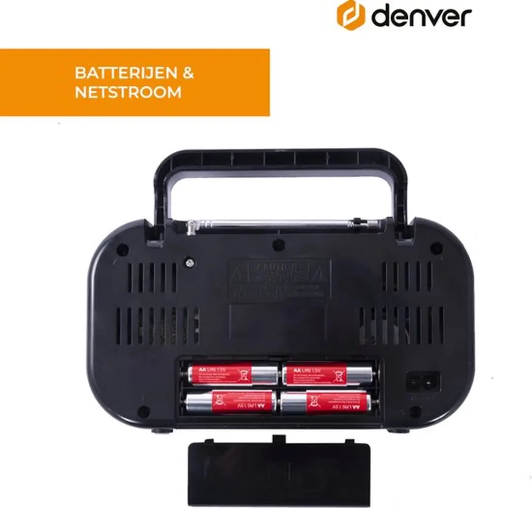 Denver Noodradio AA - 16 Batterijen - Zwart - afbeelding 6 van 6