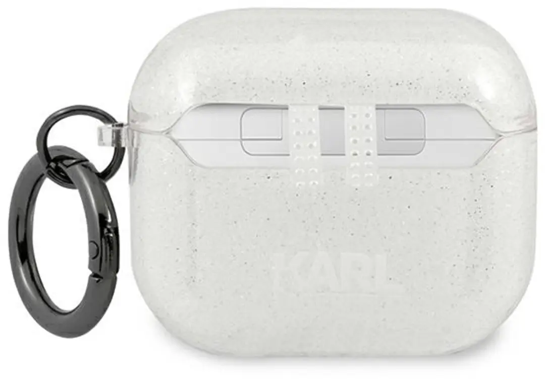 Karl Lagerfeld KLA3UCHGS AirPods 3 Hoes - Zilver - Glitter