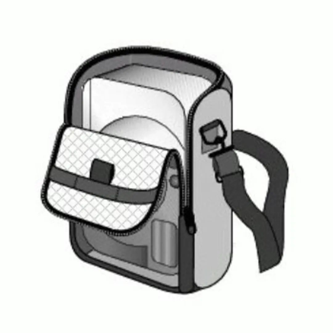 Hama Sorento 40G Schoudertas - Compactcamera - 6x9,5cm - Zwart/Blauw - afbeelding 2 van 2