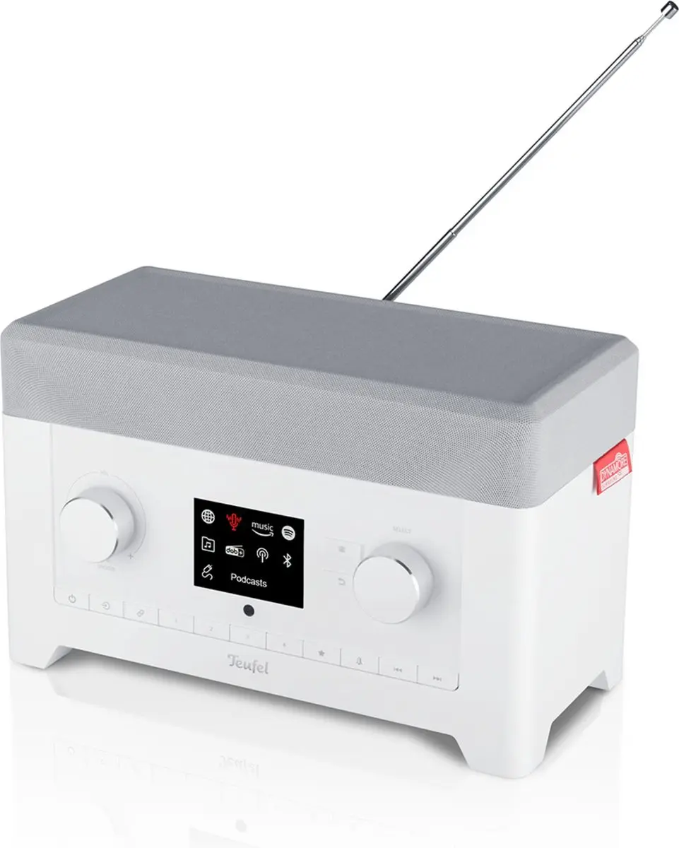 Teufel RADIO 3SIXTY Internetradio - DAB+/FM/Bluetooth - 30W - Wit