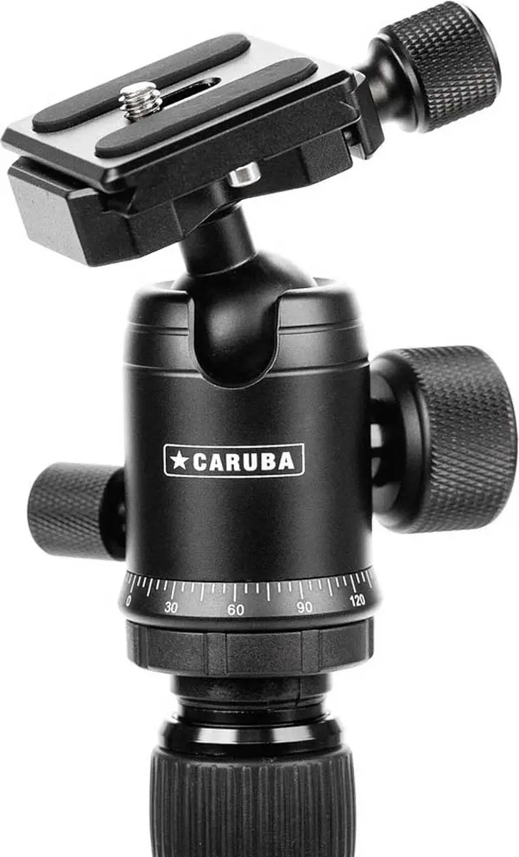 Caruba Travelstar 143 Carbon Statief - Zwart
