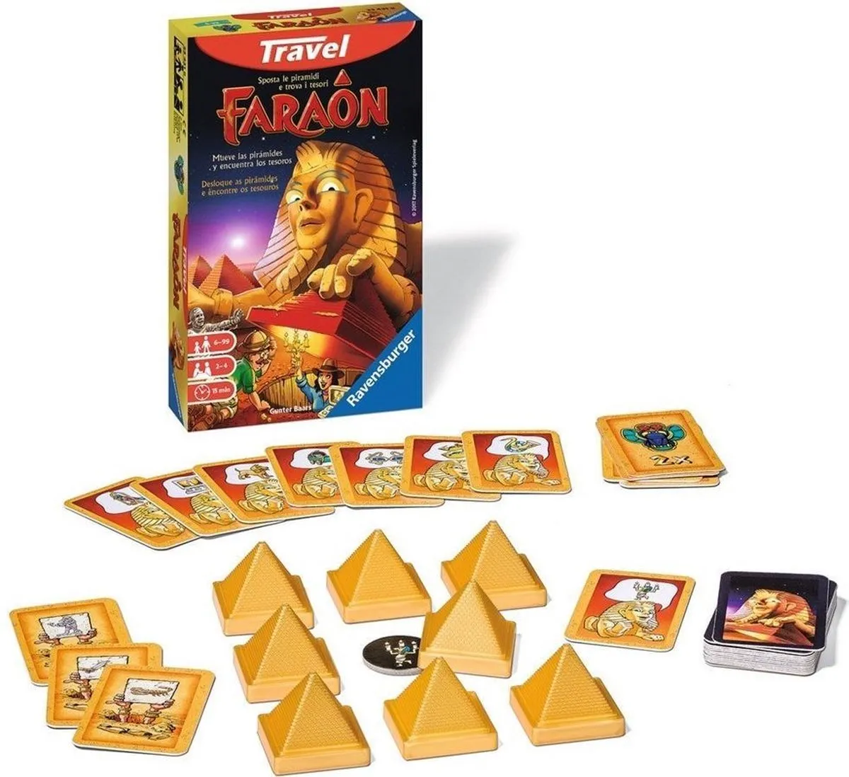 Ravensburger Faraon Travel Game - Meerkleurig