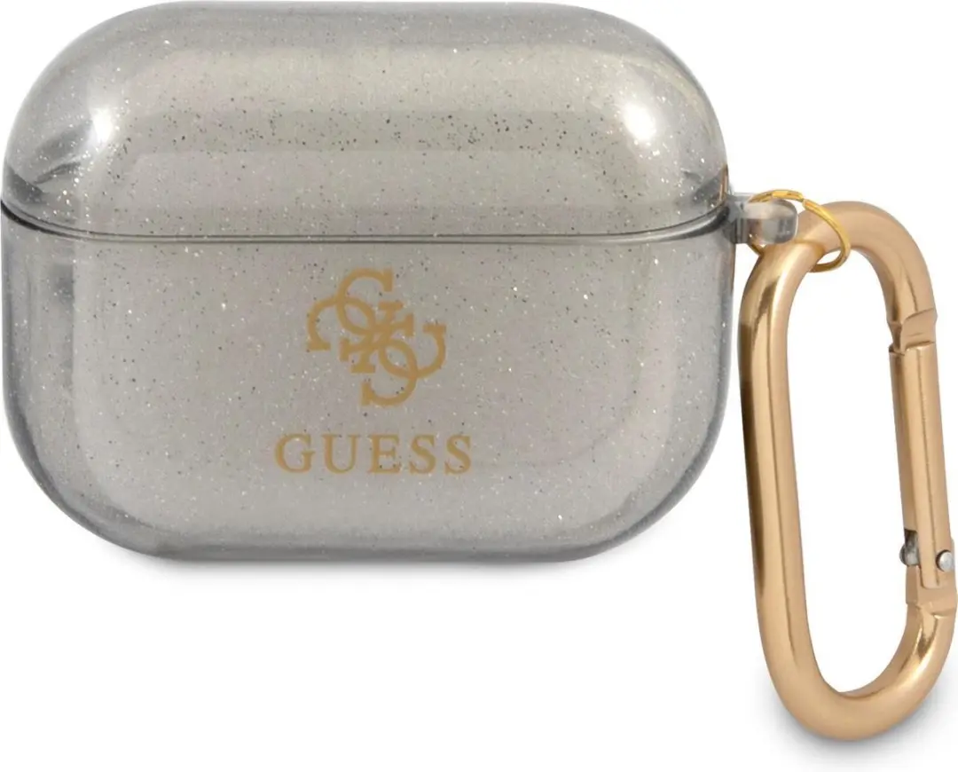 Guess 4G TPU Glitter Case voor Apple Airpods Pro 1 (1e generatie)