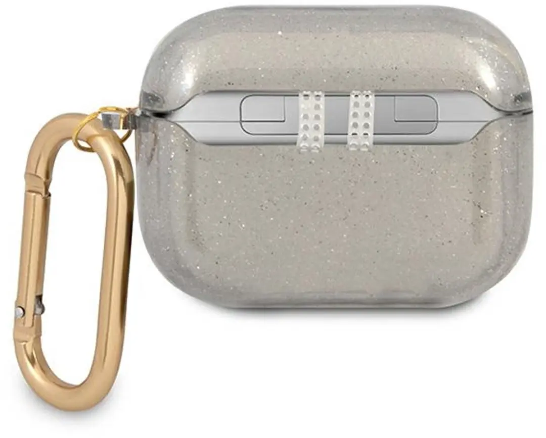 GUESS Glitter Case voor Apple AirPods Pro 1 - Zwart
