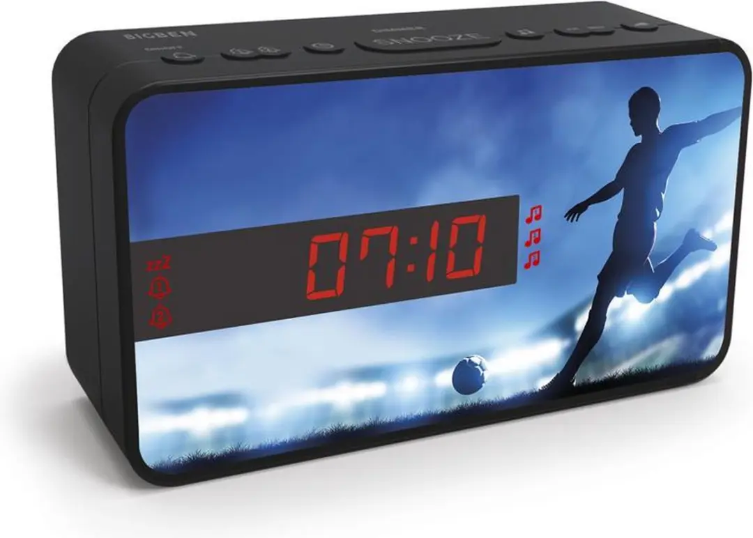 Bigben Kinderwekker TW901 Voetbal - 2 Wektijden