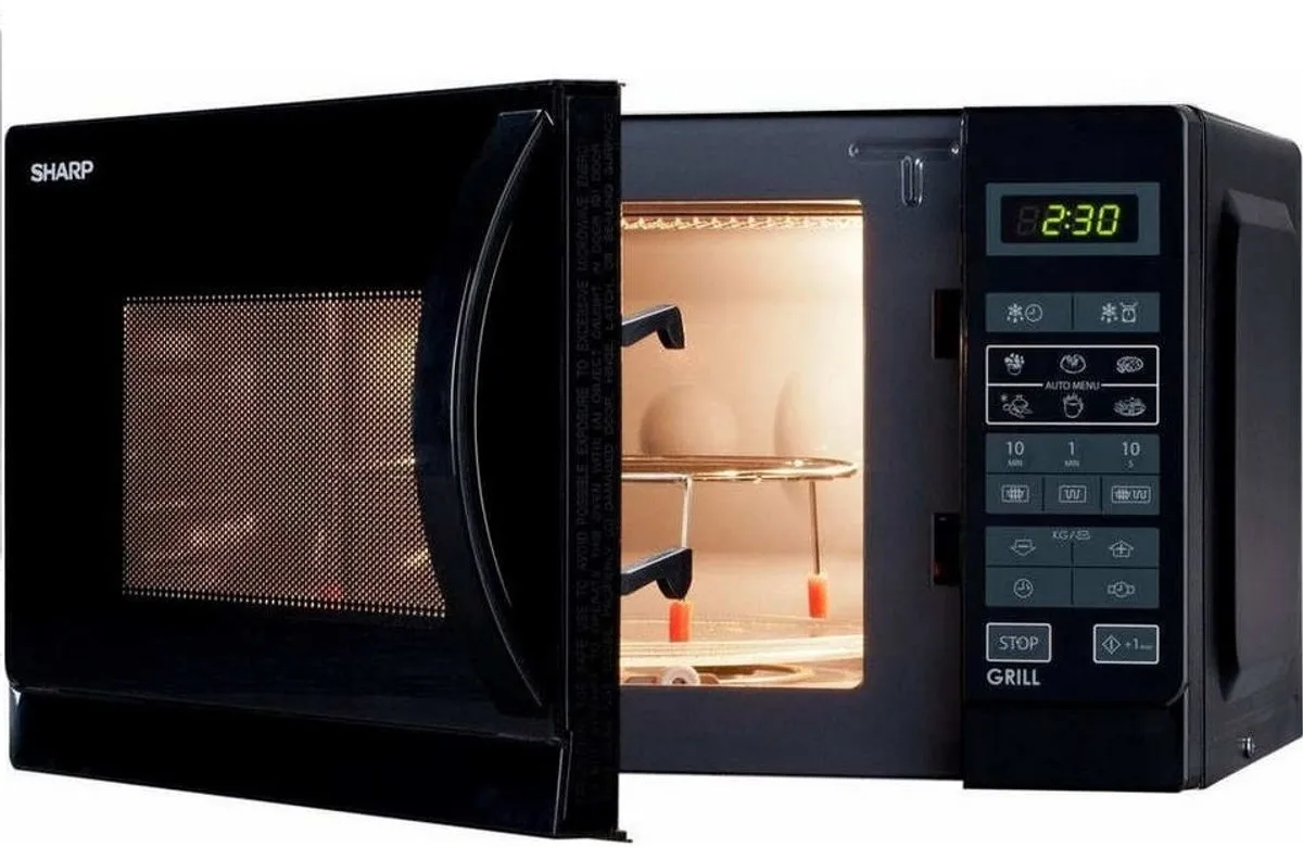 Sharp R-742BKW Magnetrongrill 25L - 900W - Zwart - afbeelding 2 van 3