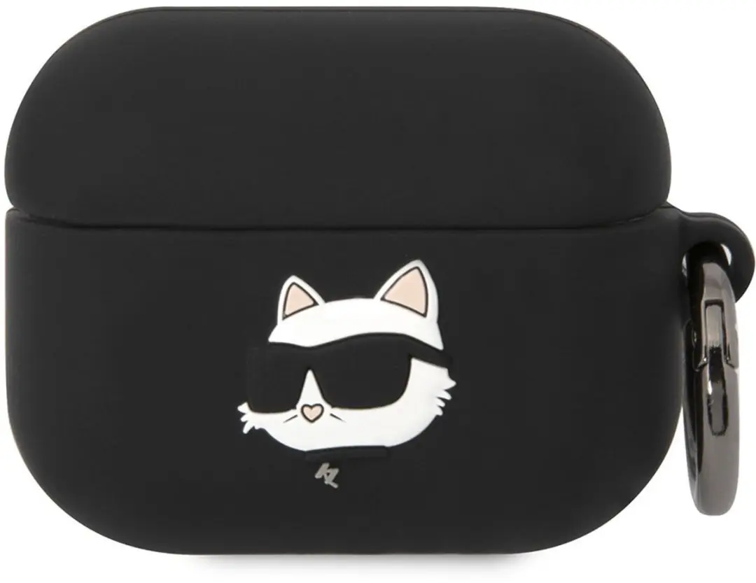 Karl Lagerfeld KLAPRUNCHK Hoesje AirPods Pro - Zwart