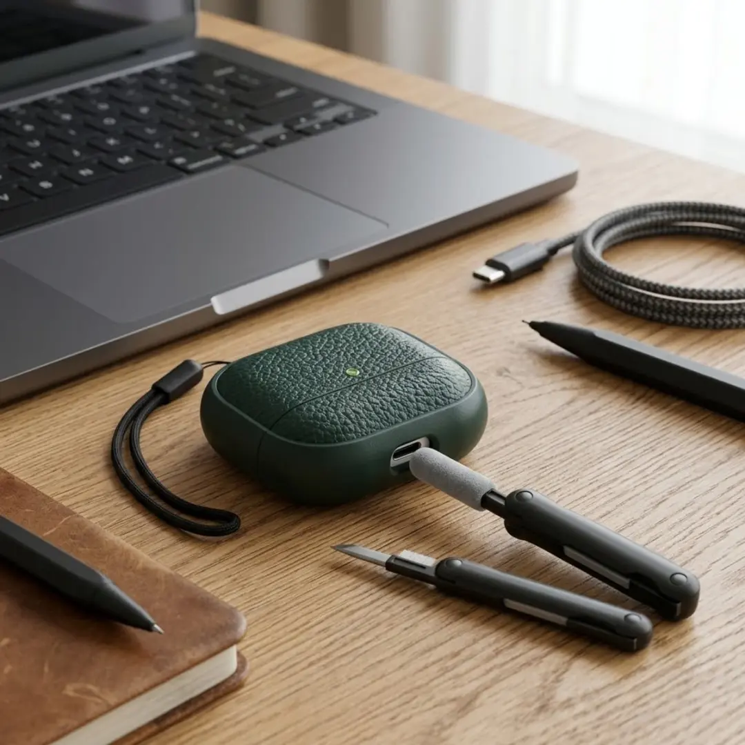 NUVEX Hoesje AirPods Pro 2 - Groente - met reinigingsset