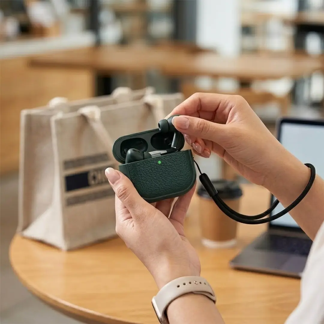 NUVEX Hoesje AirPods Pro 2 - Groente - met reinigingsset