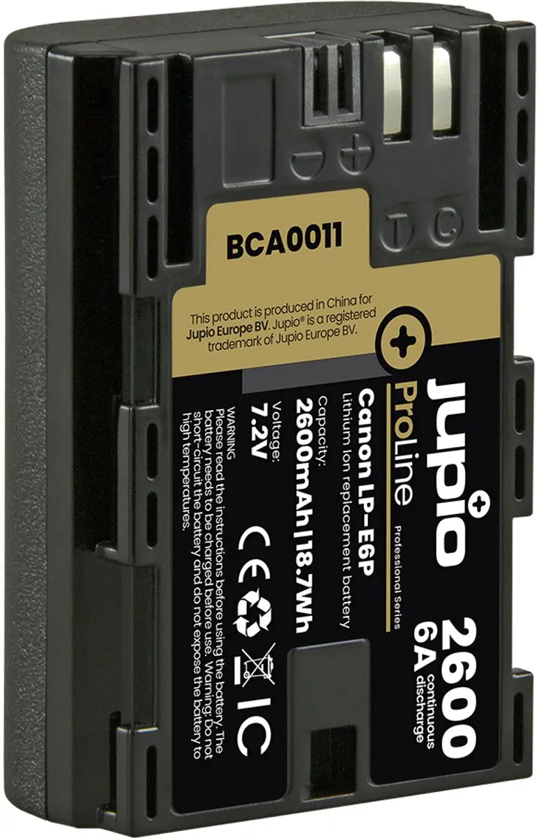 Jupio ProLine LP-E6P Accu 2600mAh