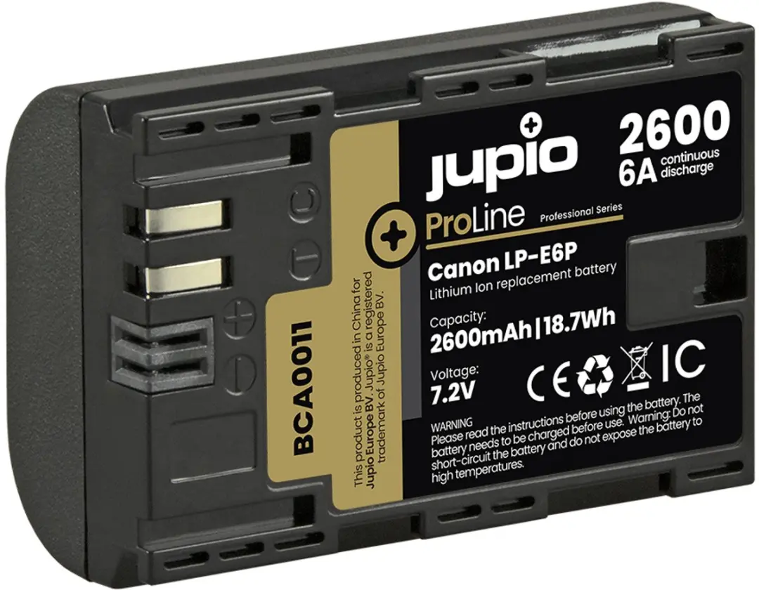 Jupio ProLine LP-E6P Accu 2600mAh