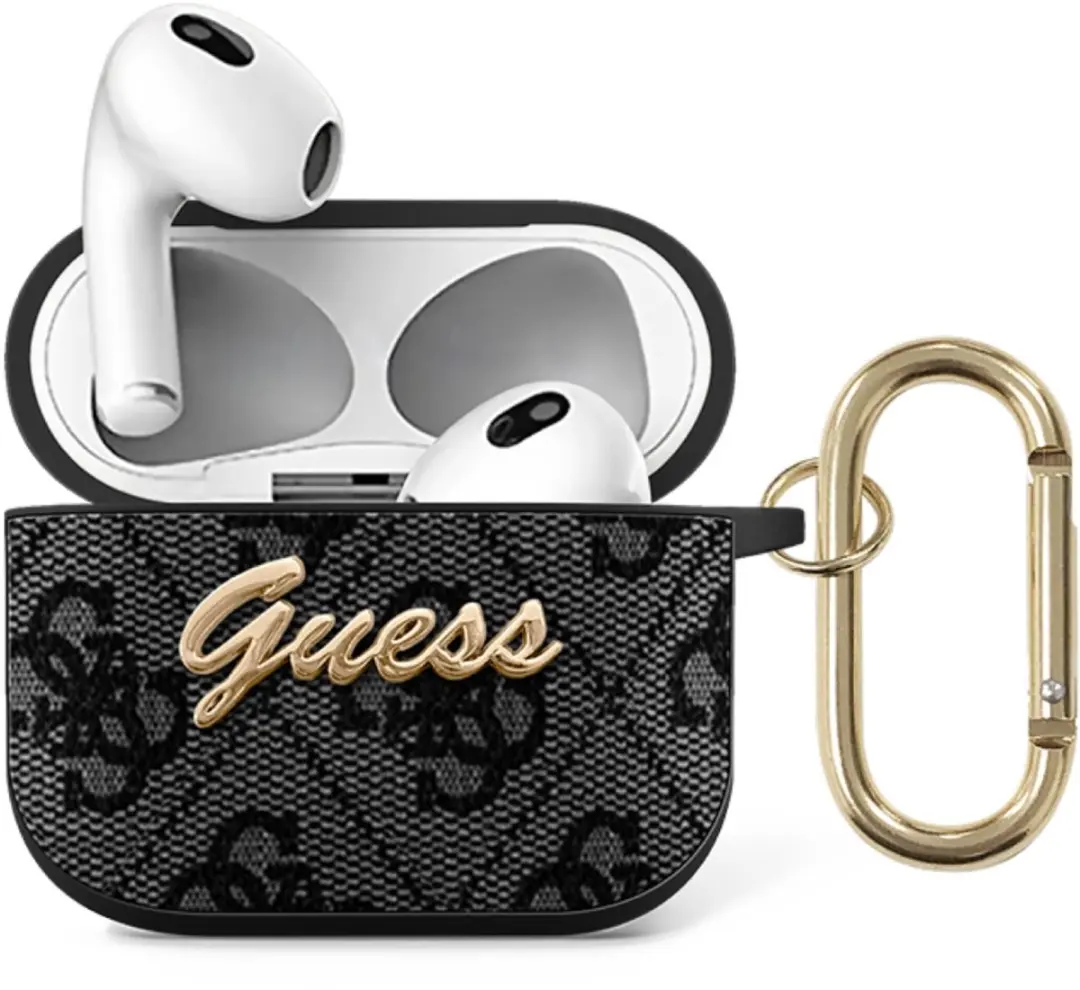 Guess 4G Script Logo AirPods 3 Hoes - Grijs