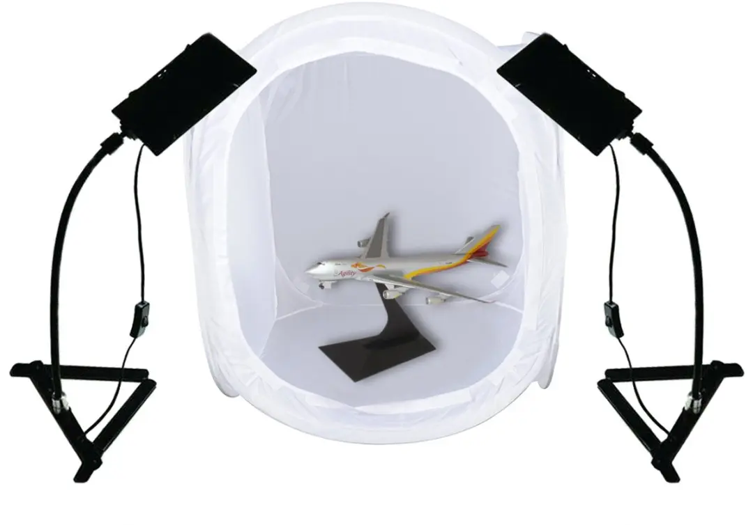 Bresser Opnametent BR-2820L - 2x 20W LED Daglichtset - 2000 Lumen