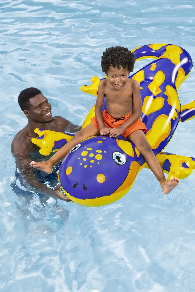 Bestway Opblaasbare Salamander Figuur 191x119cm - Paars/Geel