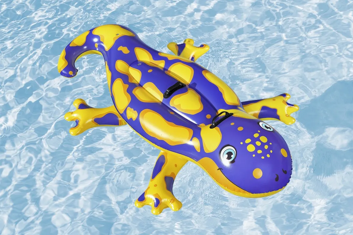 Bestway Opblaasbare Salamander Figuur 191x119cm - Paars/Geel