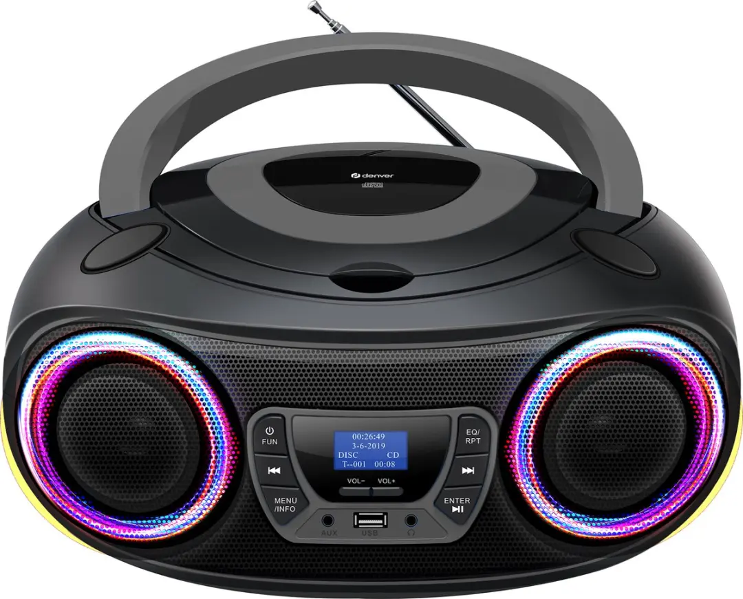 Denver TDB212GREY Draagbare DAB Radio CD Speler - Grijs