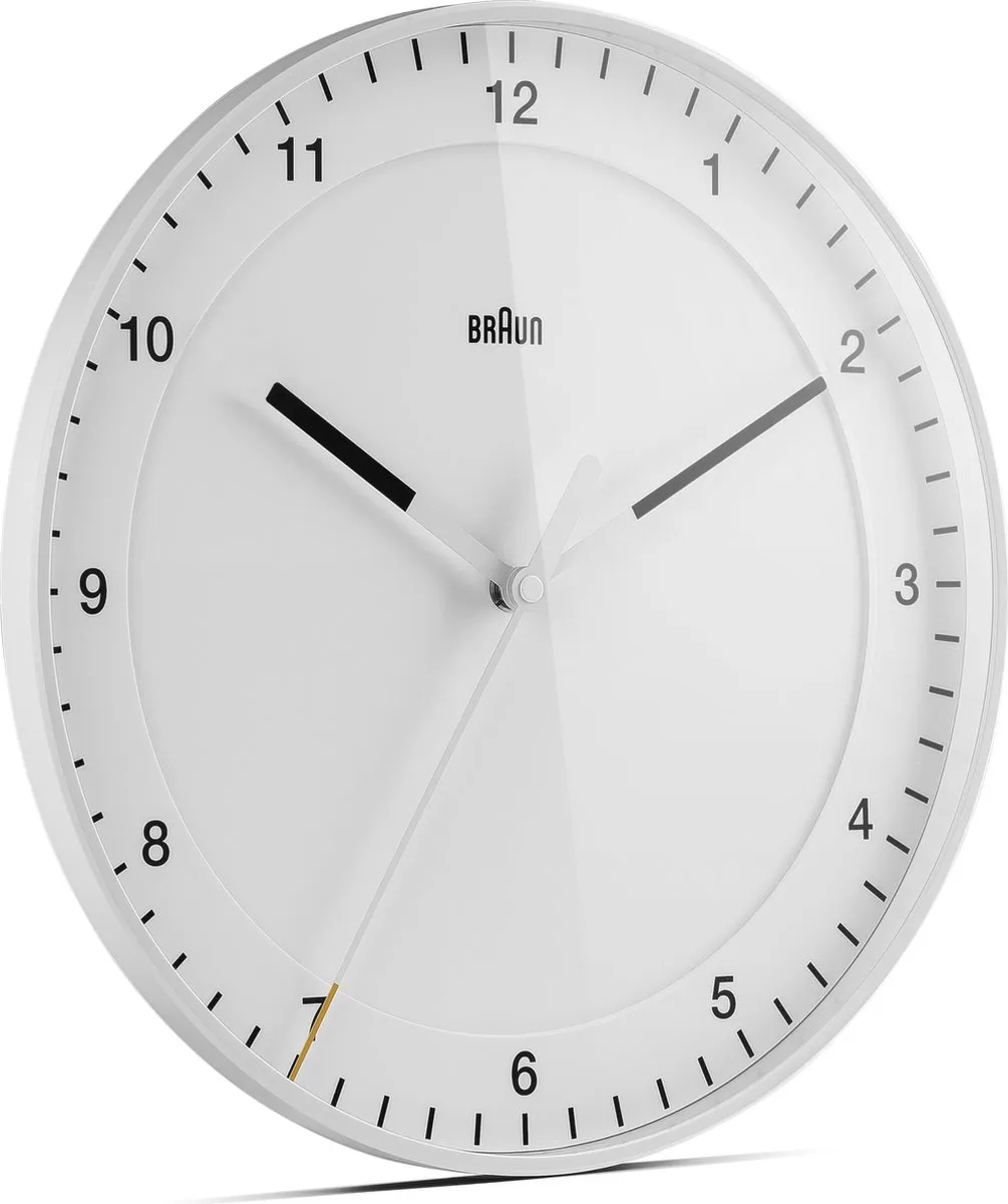 Braun BC17W Wandklok - Analoog - Wit