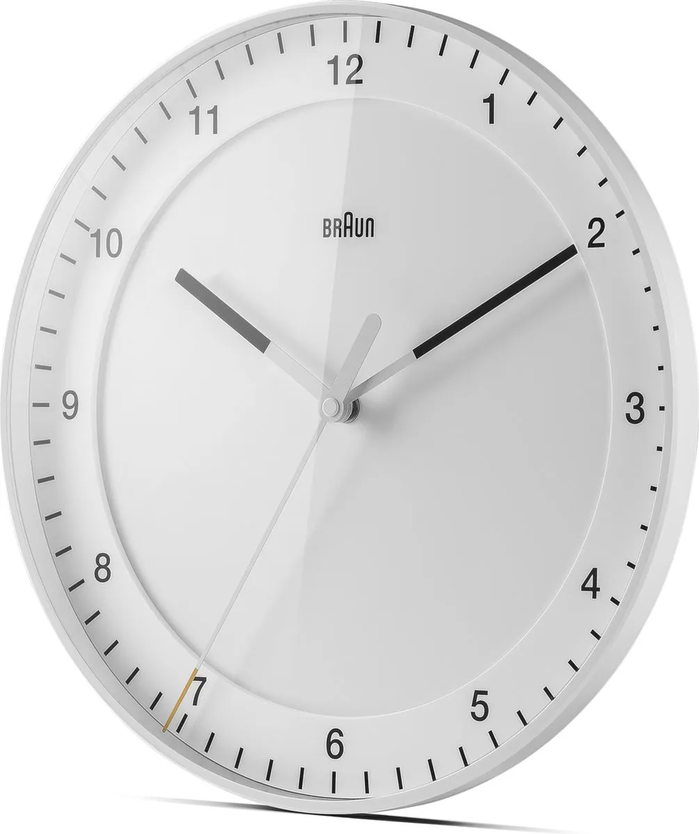 Braun BC17W Wandklok - Analoog - Wit