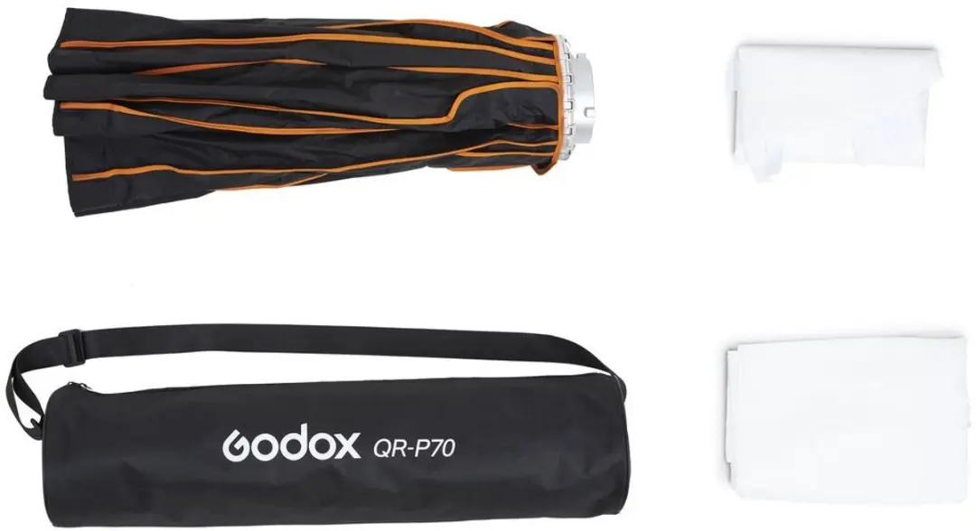 Godox QR-P70 Parabolische Softbox - Bowens vatting - Zwart
