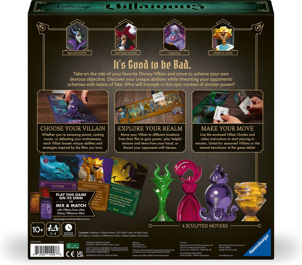 Ravensburger Disney Villainous: Intro Into Evil – Engelstalig Bordspel