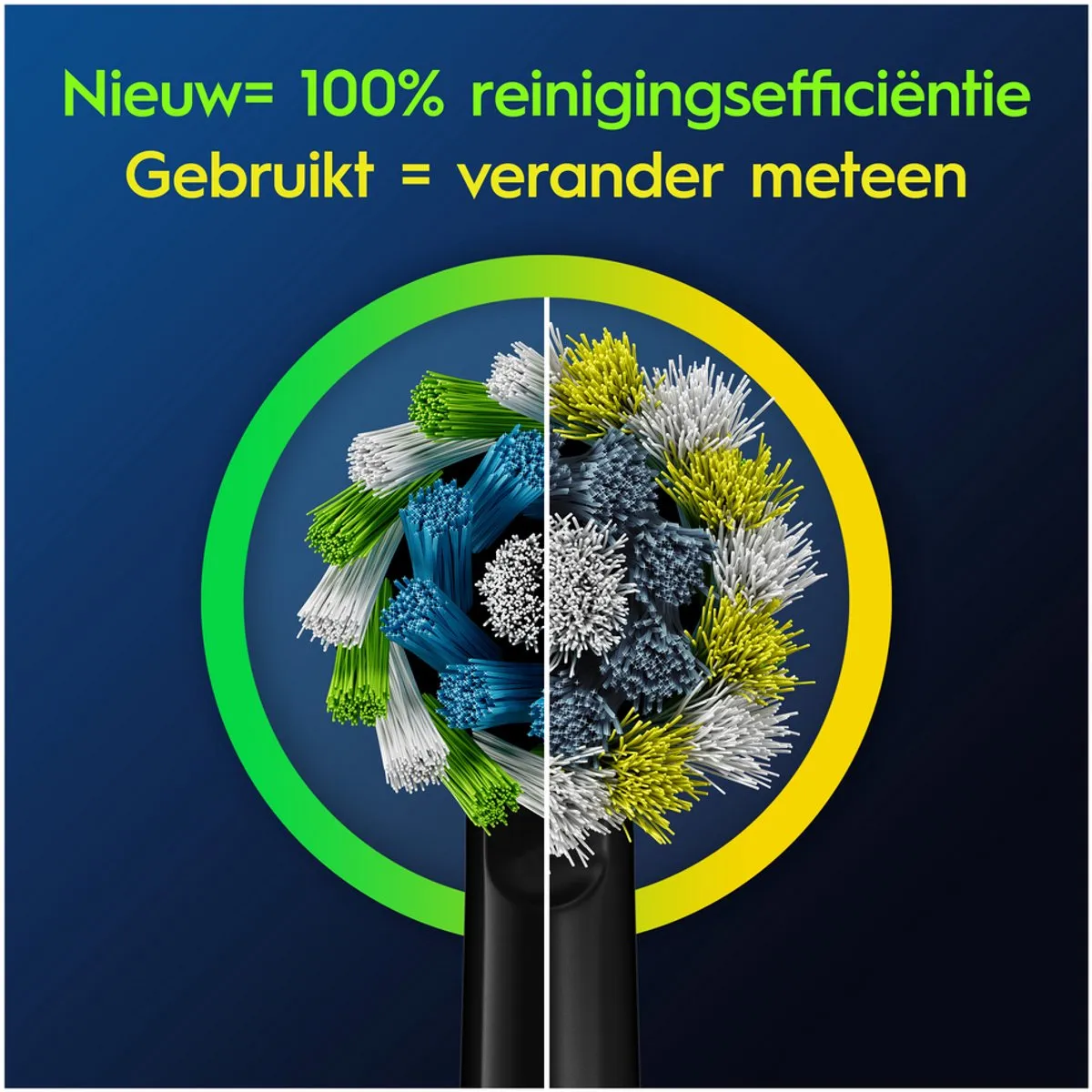 Oral-B Pro Cross Action Opzetborstels - 8 Stuks - Zwart