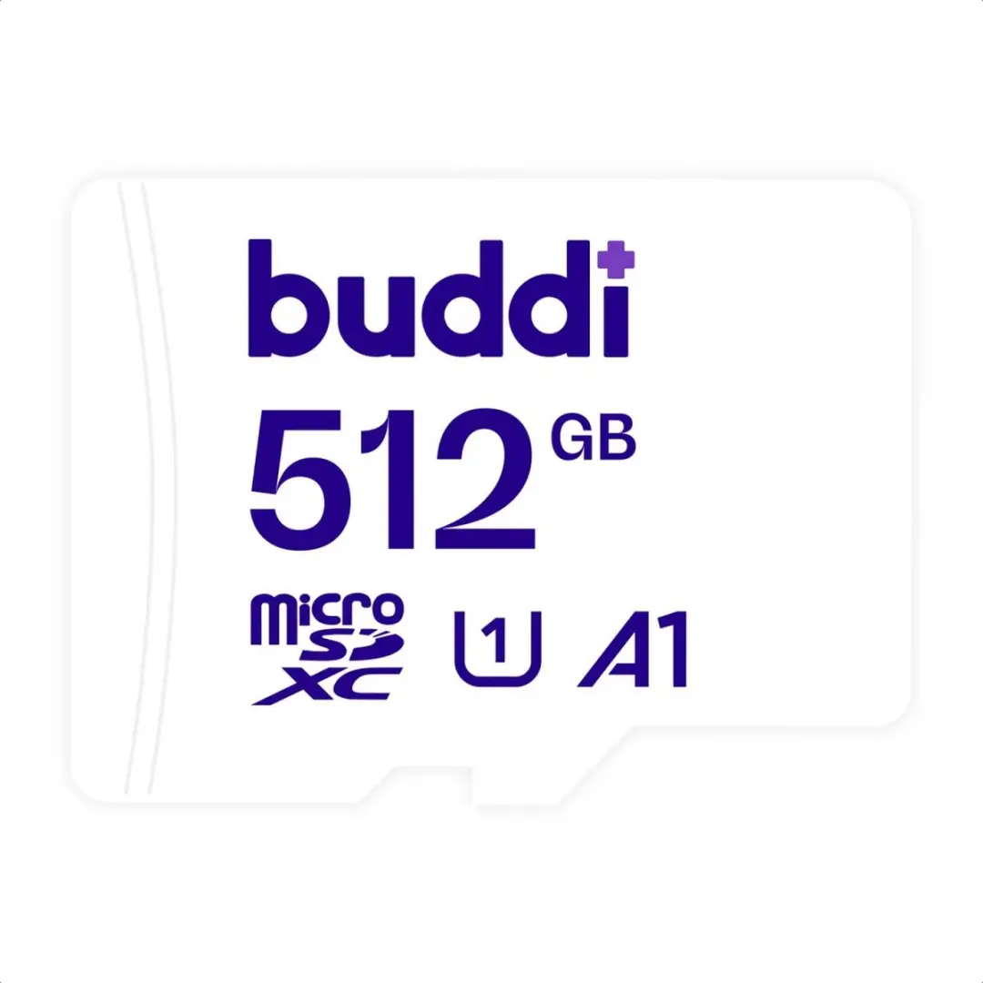 Buddi MicroSDXC 512GB Geheugenkaart