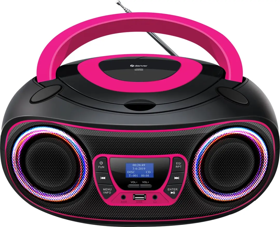Denver TDB212PINK Draagbare DAB+/FM Radio - Roze