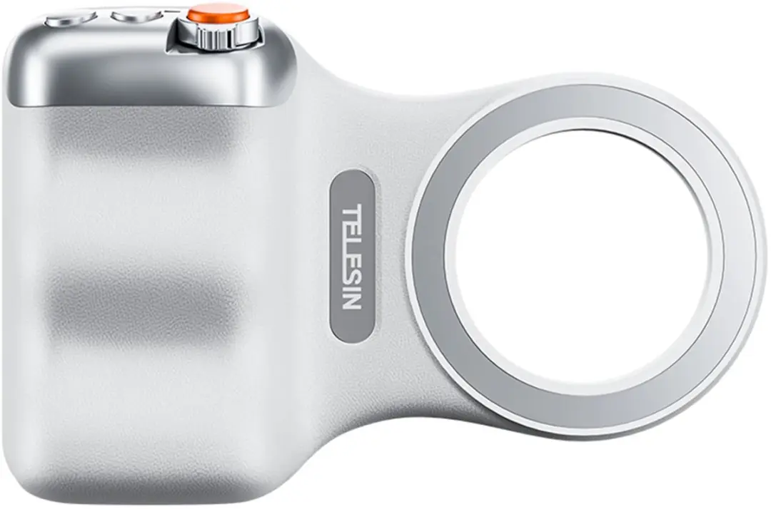 Telesin Fun Shot Magnetic Grip - Zilver - afbeelding 6 van 6