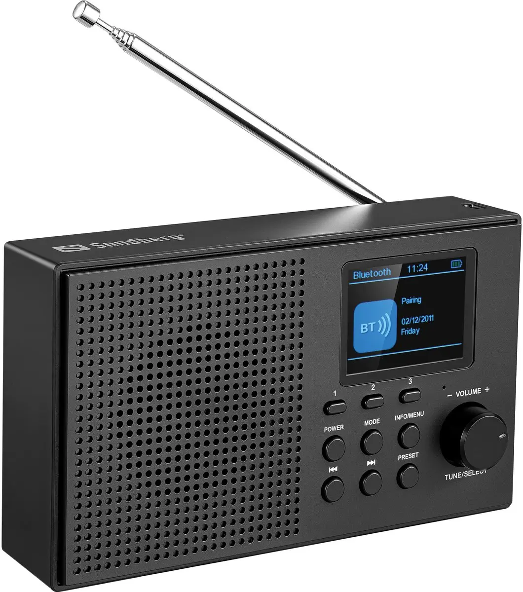 Sandberg 421-39 Draagbare Radio DAB+BT - 3W - Zwart
