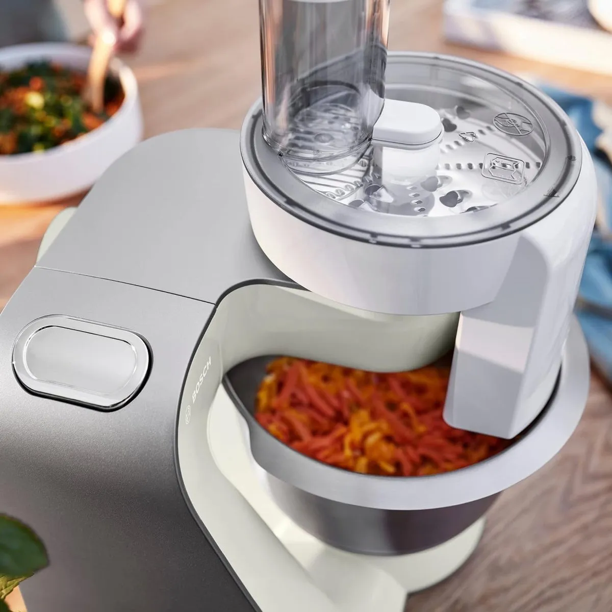 Bosch MUM58W20 Keukenmachine 1000W - 3,9L - 7 Snelheden - Zilver/Wit
