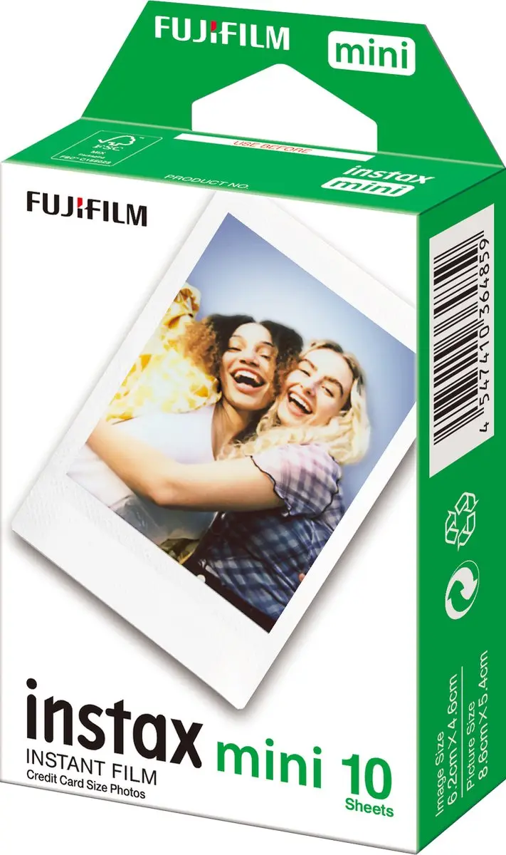 FUJIFILM instax Mini Fotopapier Wit - 10 Stuks