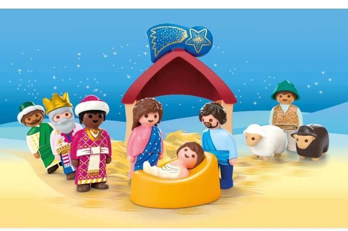 Playmobil Junior 72001 Kerststal, Playmobil Junior, 14 onderdelen, vanaf 12 maanden