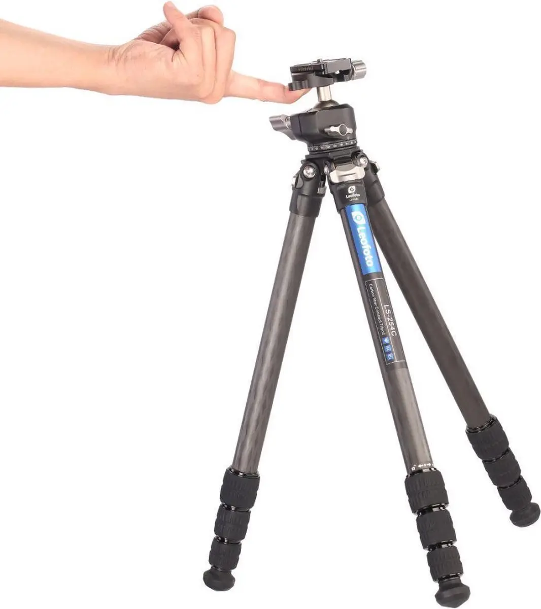 LeoFoto Ranger LS-254C + Ballhead LH-30 Stativerset - Zwart/Grijs