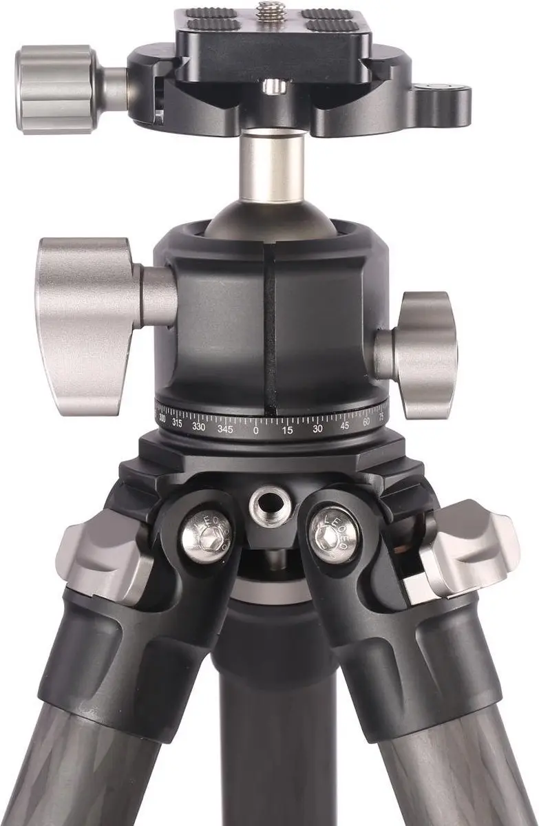 LeoFoto Ranger LS-254C + Ballhead LH-30 Stativerset - Zwart/Grijs