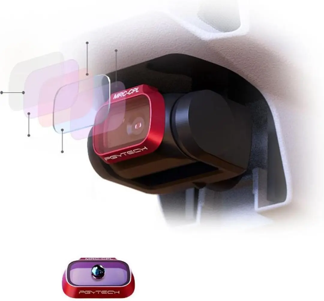 PGYTECH ND Filterset ND8/16/32/64 - 4 Stuks - Rood