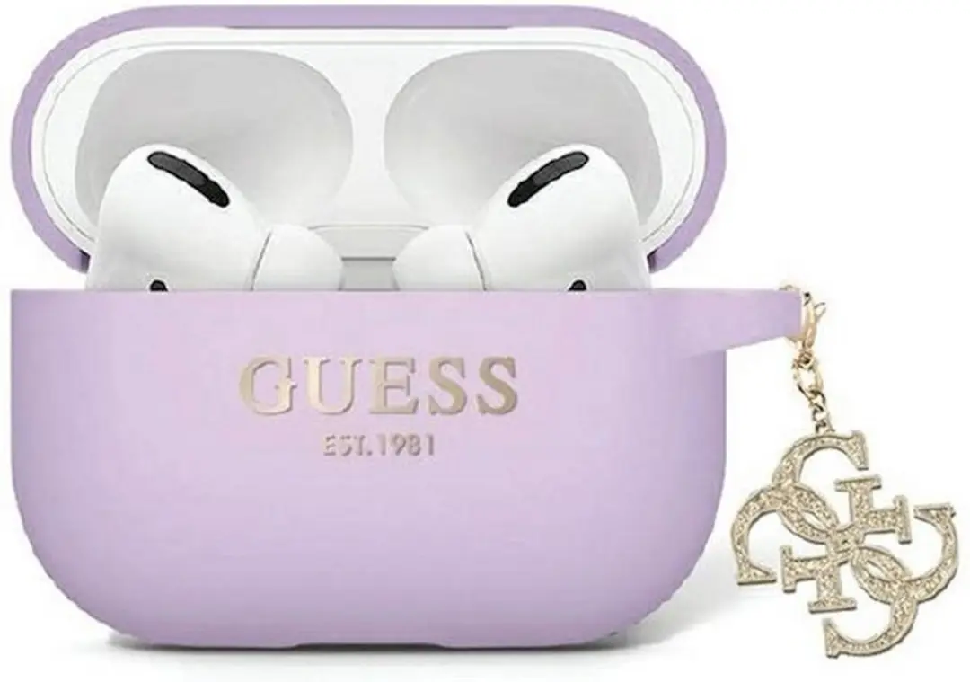 GUESS Glitter Charm Silicone Hoesje