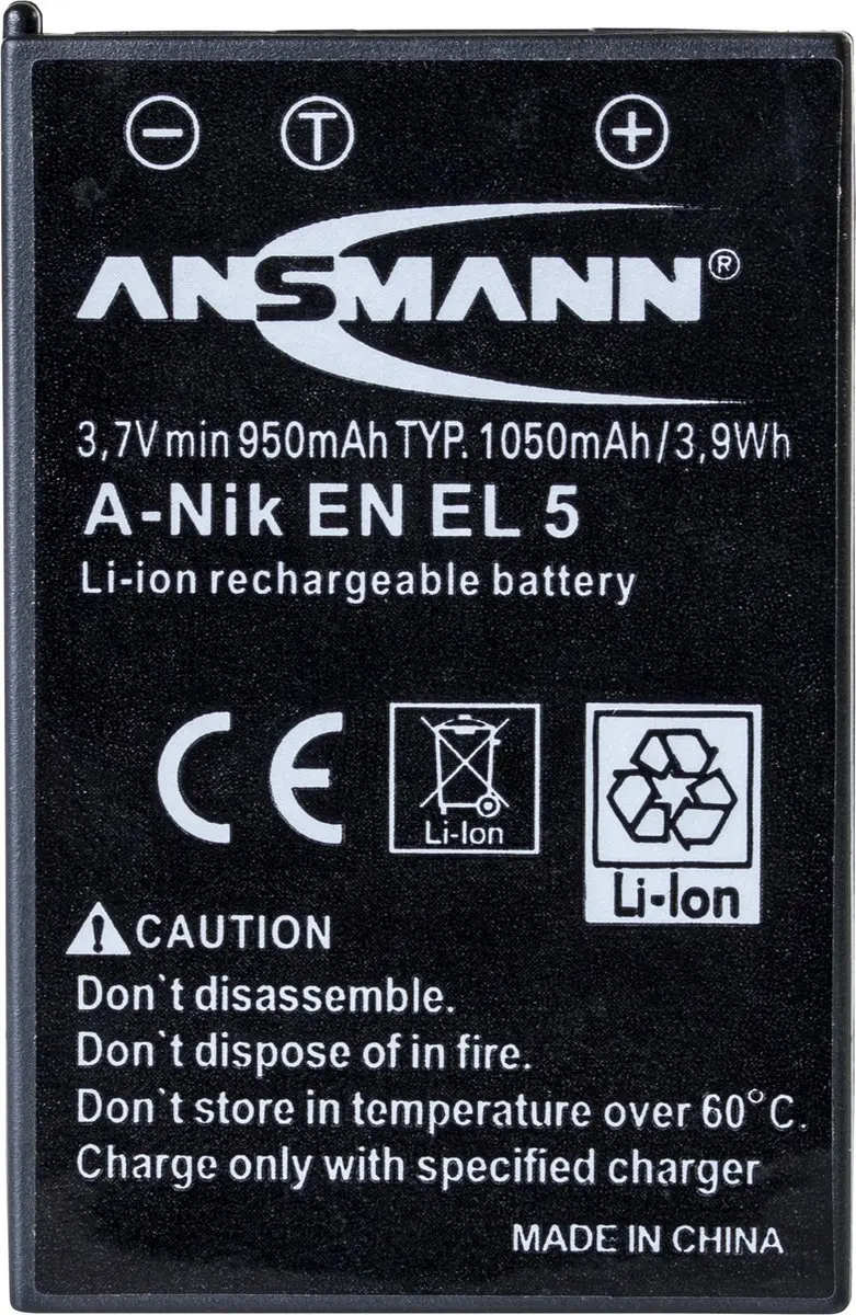 Ansmann A-Nik EL 5 Li-ion Accu 850mAh 3,7V