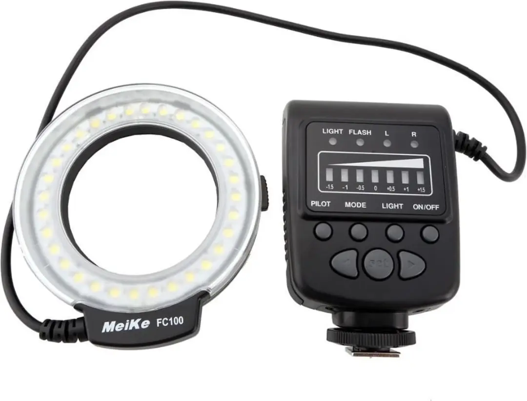 Meike FC-100 Macro Ringflitser - Zwart - afbeelding 4 van 5