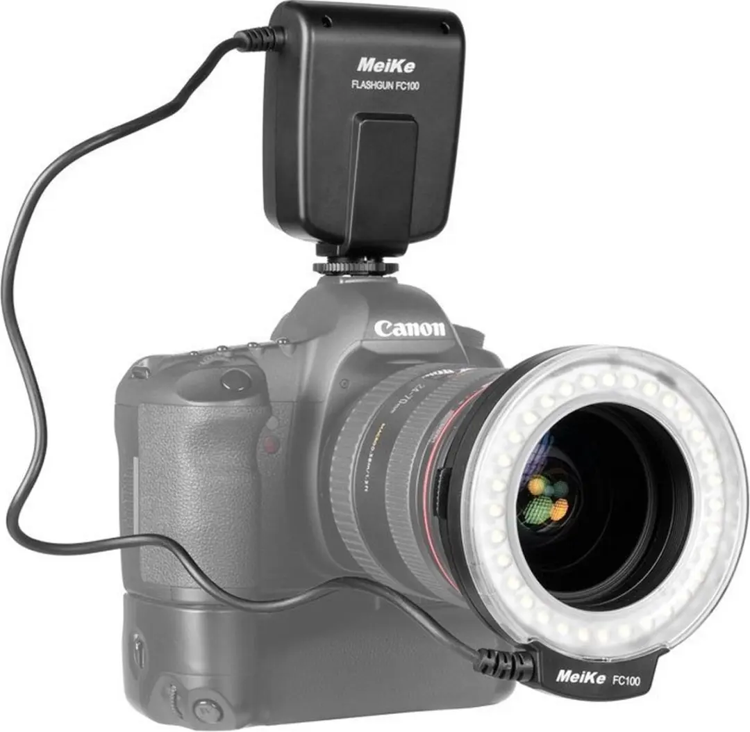 Meike FC-100 Macro Ringflitser - Zwart - afbeelding 3 van 5