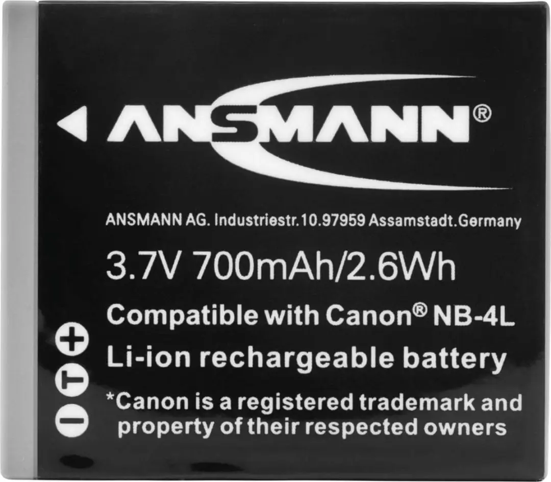 Ansmann NB4L Li-ion Accu 700mAh - Compactcamera