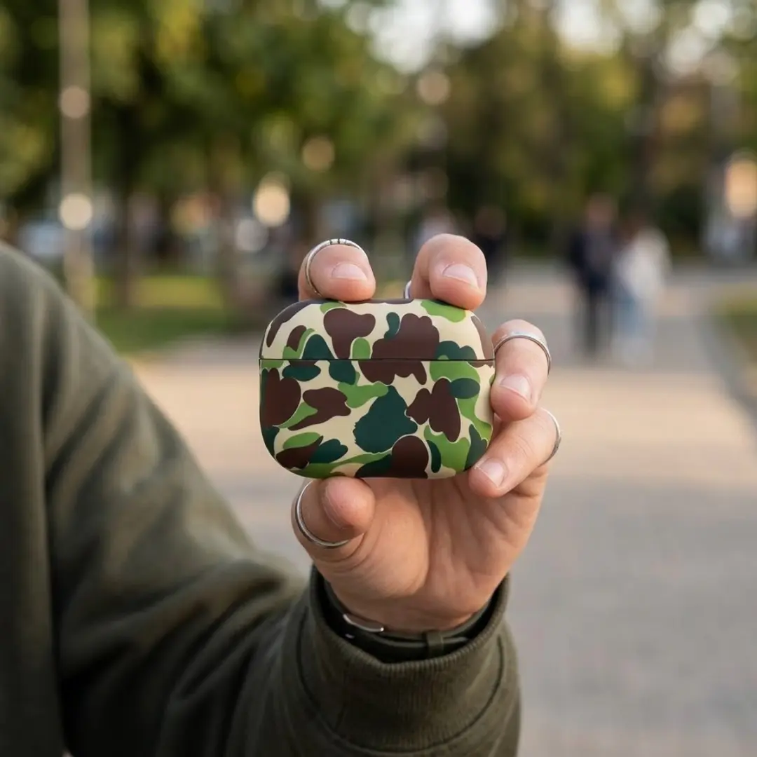 NUVEX Hoesje AirPods Pro 3 Groen - Camouflage