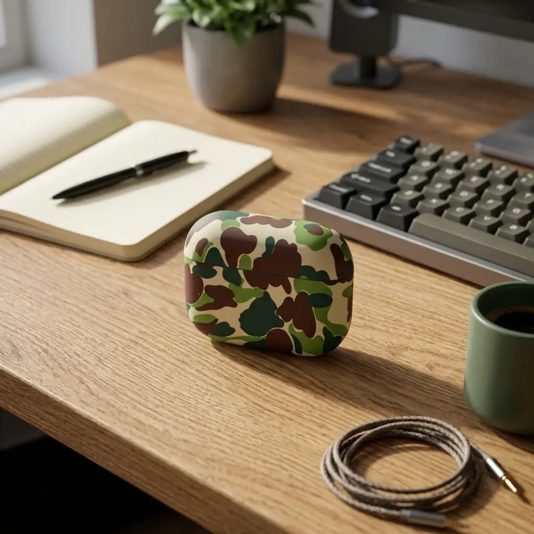NUVEX Hoesje AirPods Pro 3 Groen - Camouflage