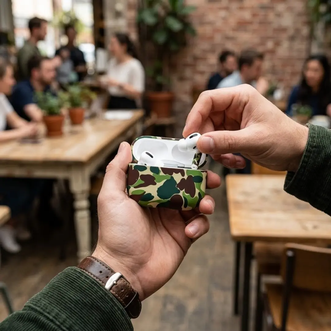 NUVEX Hoesje AirPods Pro 3 Groen - Camouflage