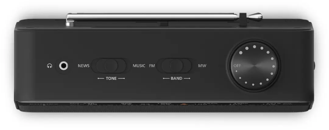 Philips TAR2509 Draagbare Radio - 4W - Zwart